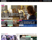 Tablet Screenshot of cafebabel.fr